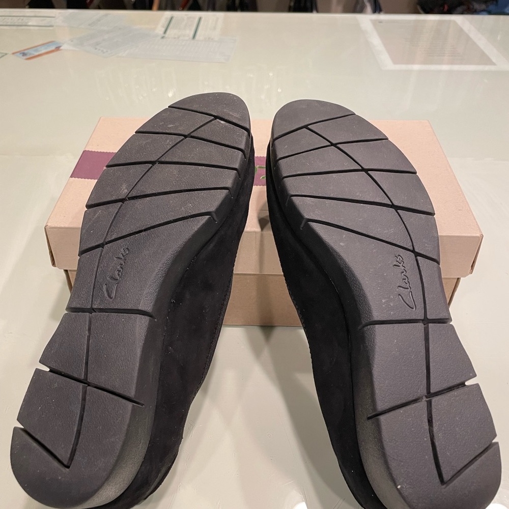 Clarks. Daelyn Hill Wedge Pump. Black Suede. From… - image 5